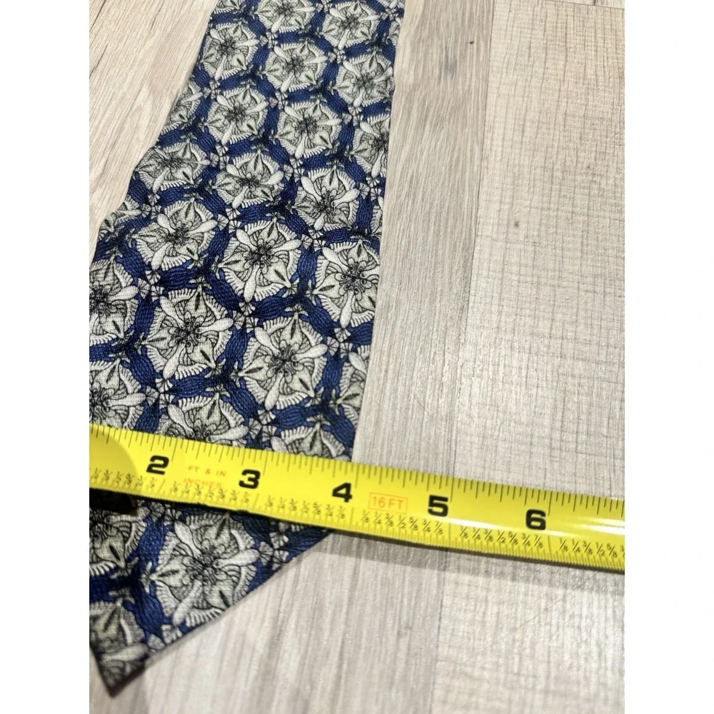 The Art of M.C. Escher 100% Silk Blue/Gray Geometric Woven Classic Men's Tie